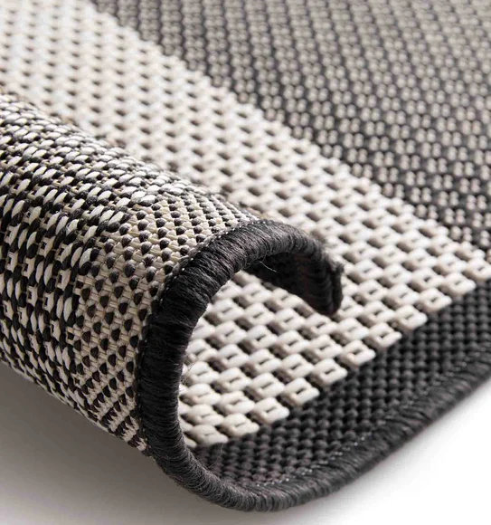 Kitchen Geometric Carpet Taupe