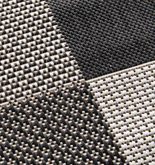 Kitchen Geometric Carpet Taupe