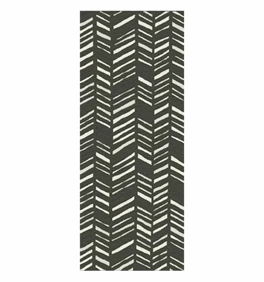 Kitchen Geometric Carpet Black