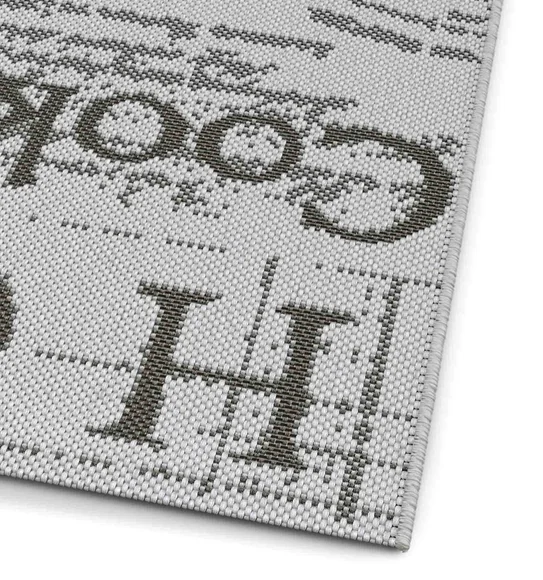 Kitchen Printed Carpet L.Grey