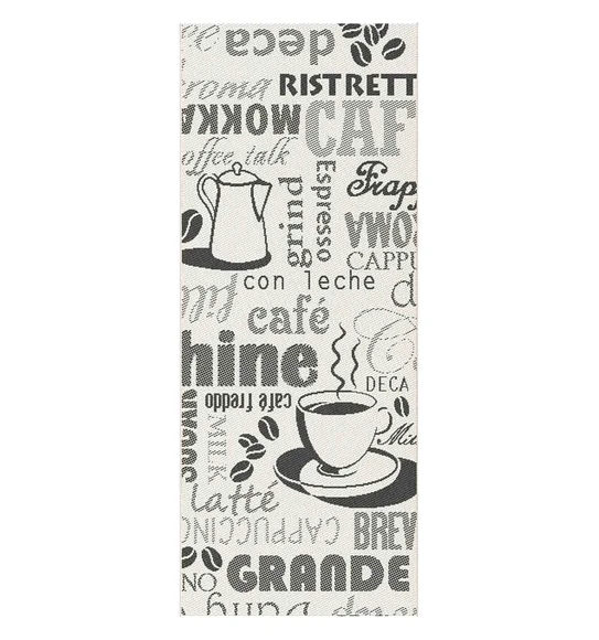 Kitchen Printed Carpet Ivory
