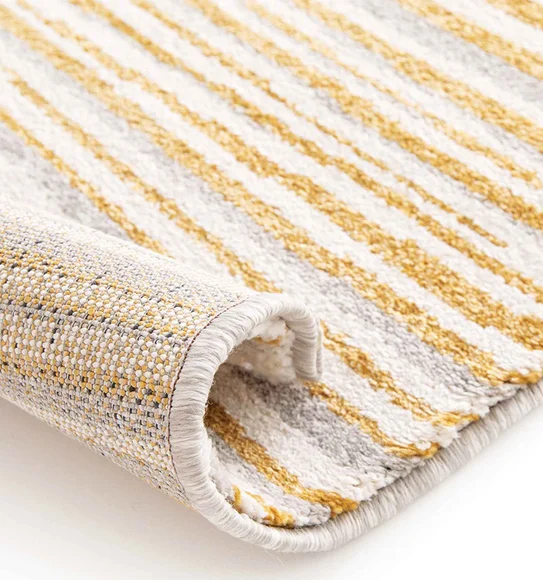 Elle Striped Carpet Mustard