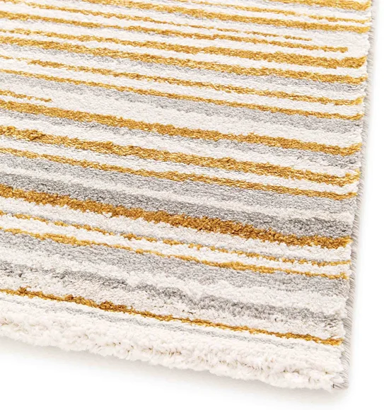 Elle Striped Carpet Mustard
