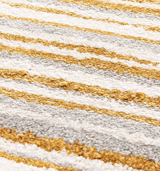 Elle Striped Carpet Mustard