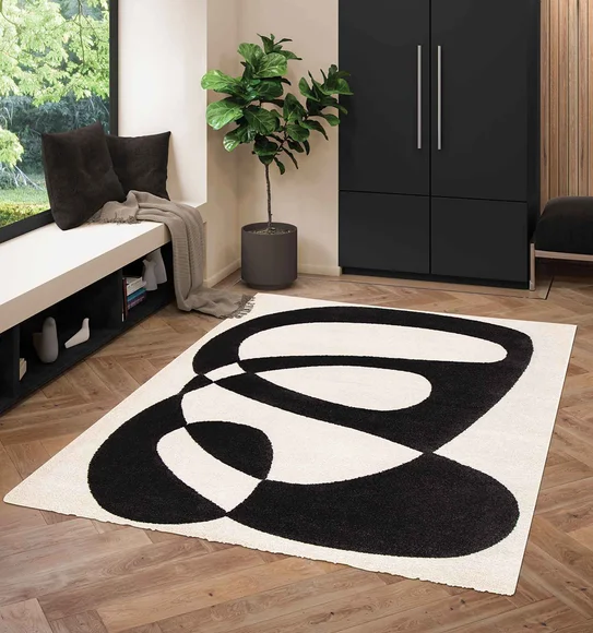 Naomi illusion Carpet Black