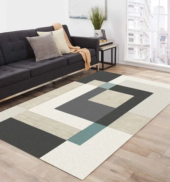 Flow C Maze Shuffle Carpet Teal