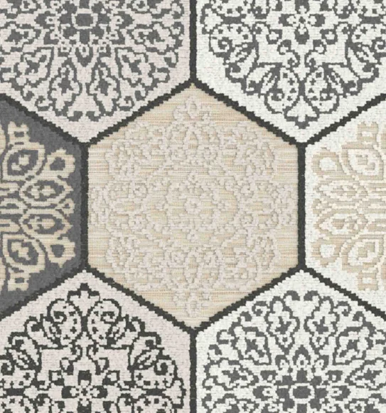 Flow C Pentagon Carpet Cream