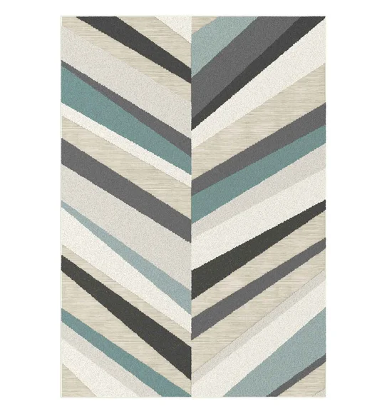 Flow C Leaf Carpet Teal