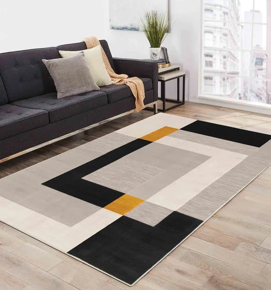 Flow C Maze Shuffle Carpet Yellow