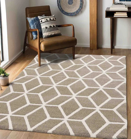 Play Geometric Carpet Brown