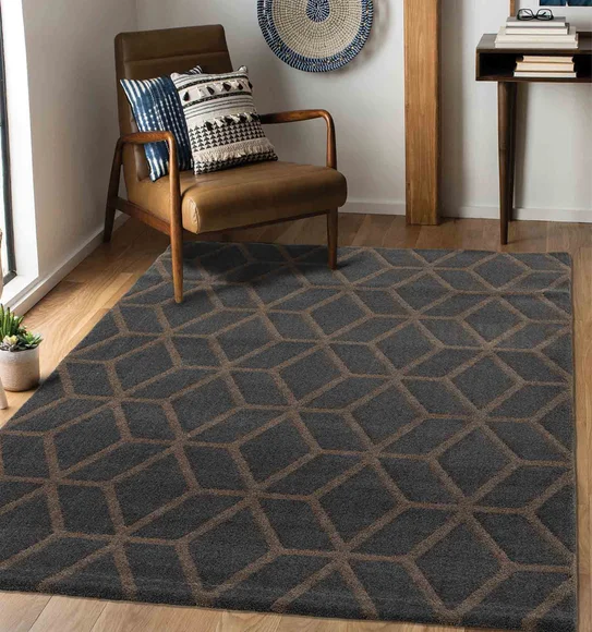Play Geometric Carpet Charcoal