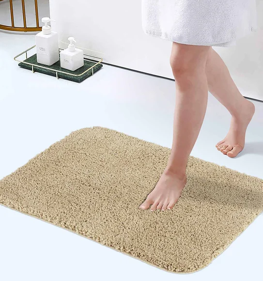 Grace Light Weight Super Soft Bath Mat Beige