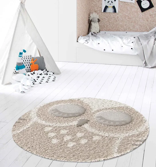 Richi Night Owl Carpet L.Brown