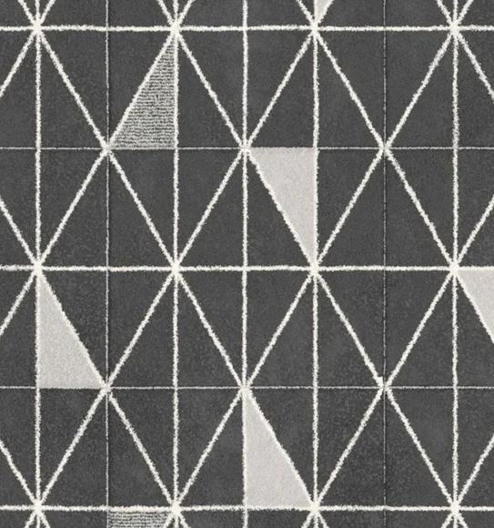 Shuffle Diamond Carpet Black