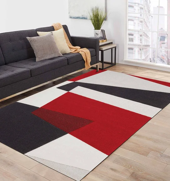 Shuffle Slab Carpet Red