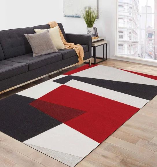 Shuffle Slab Carpet Red