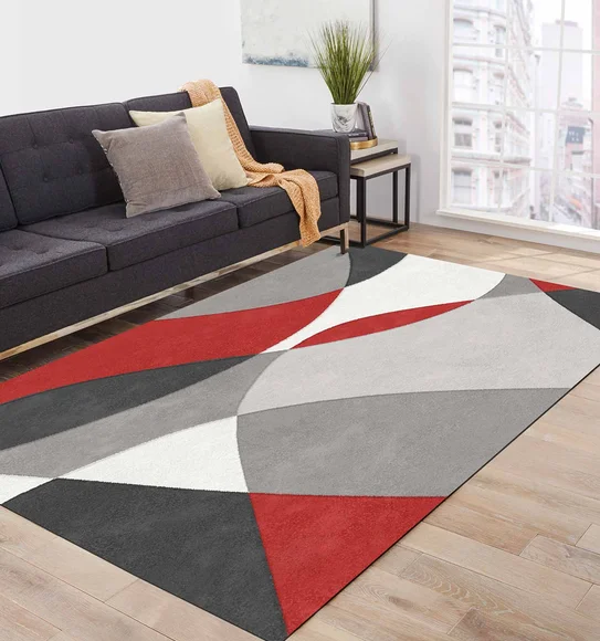 Shuffle Venn Carpet Red