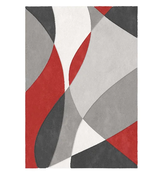 Shuffle Venn Carpet Red
