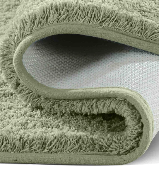 Munich Anti skid Polyester Bath Mat Olive