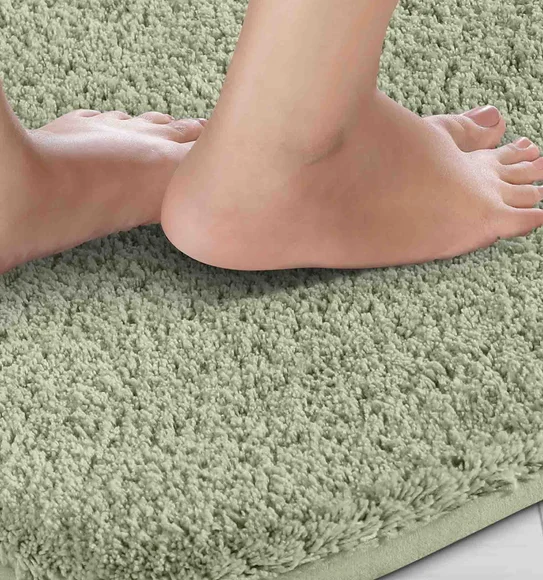 Munich Anti skid Polyester Bath Mat Olive