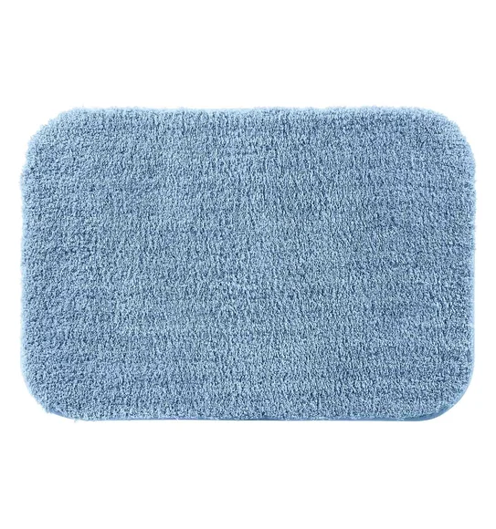 Munich Anti skid Polyester Bath Mat Blue
