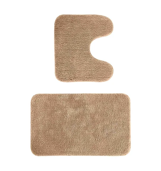 Munich Anti skid Polyester Bath Mat Camel