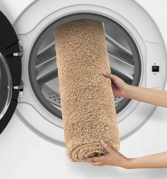Munich Anti skid Polyester Bath Mat Camel