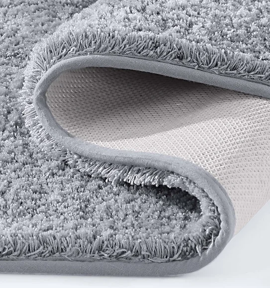 Munich Anti skid Polyester Bath Mat Grey