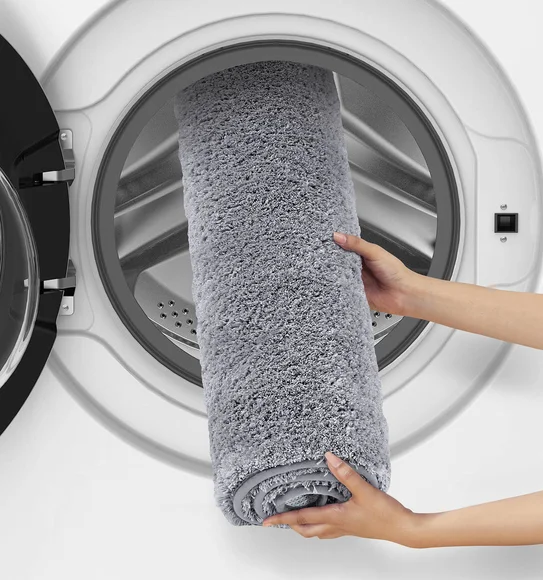 Munich Anti skid Polyester Bath Mat Grey
