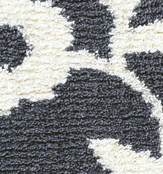 Urban Anti skid Quick Dry Bath Mat Grey White