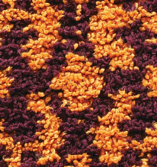 Urban Anti skid Quick Dry Bath Mat Mustard and D.Brown