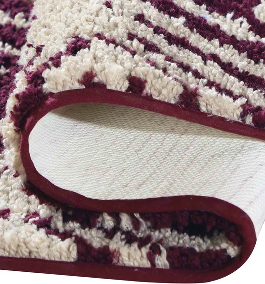 Urban Anti skid Quick Dry Bath Mat Wine