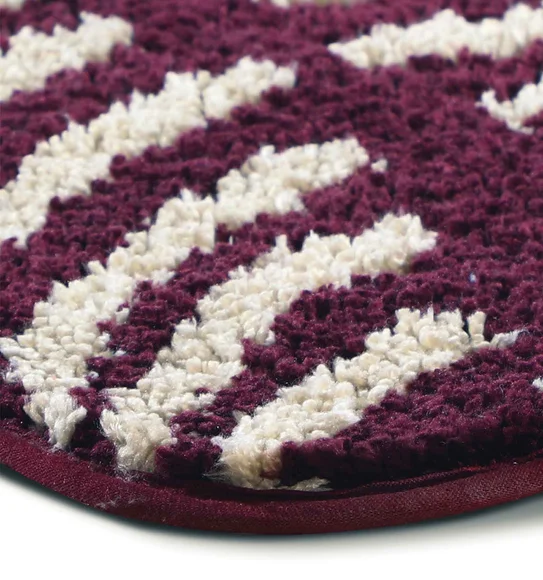 Urban Anti skid Quick Dry Bath Mat Wine