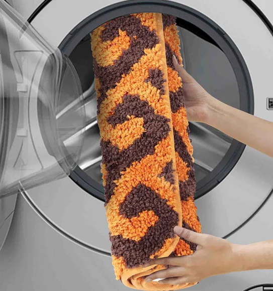 Urban Anti skid Quick Dry Bath Mat Mustard