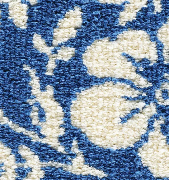 Ryan Quick Dry Polyester Bath Mat Blue Cream