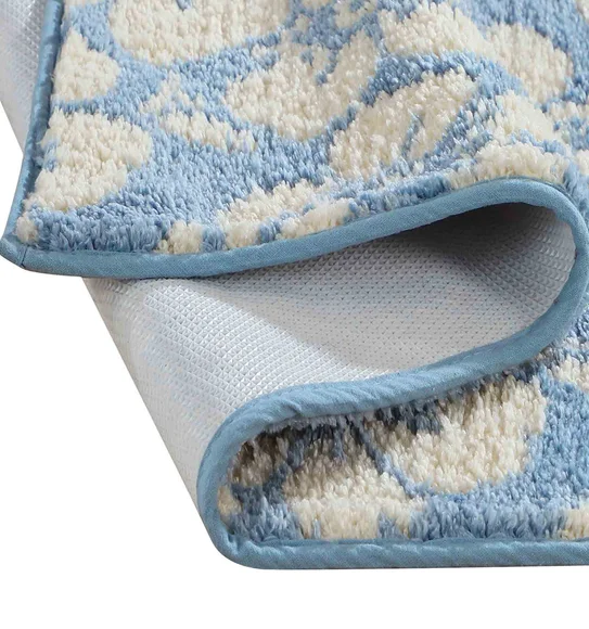 Ryan Quick Dry Polyester Bath Mat Baby Blue