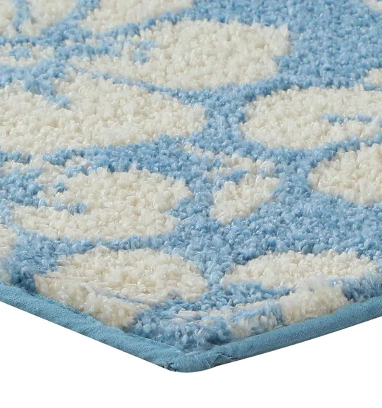Ryan Quick Dry Polyester Bath Mat Baby Blue