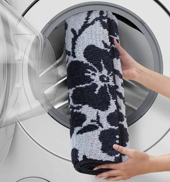Ryan Quick Dry Polyester Bath Mat Grey
