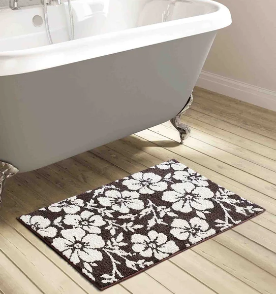 Ryan Quick Dry Polyester Bath Mat D Chocolate