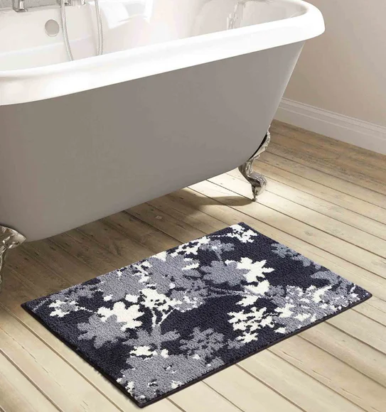 Ryan Quick Dry Polyester Bath Mat Black