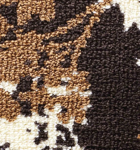 Ryan Quick Dry Polyester Bath Mat Brown Cream