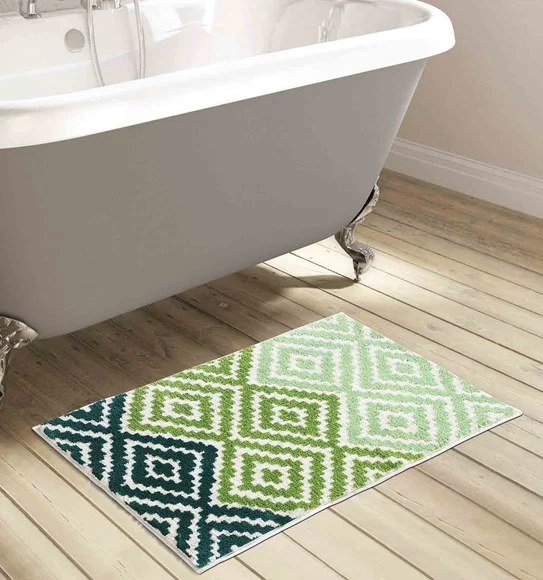 Ryan Quick Dry Polyester Bath Mat L.Green