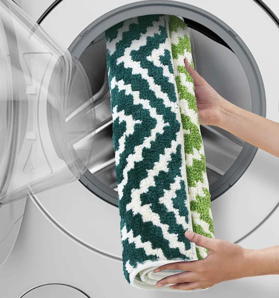 Ryan Quick Dry Polyester Bath Mat L.Green
