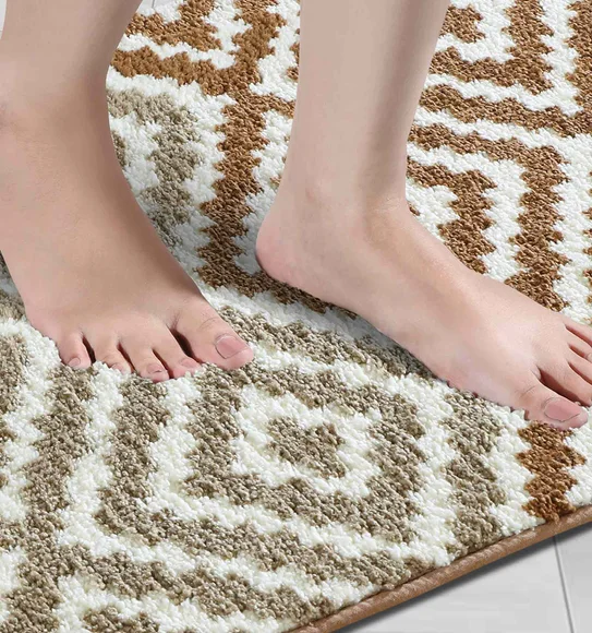 Ryan Quick Dry Polyester Bath Mat Camel
