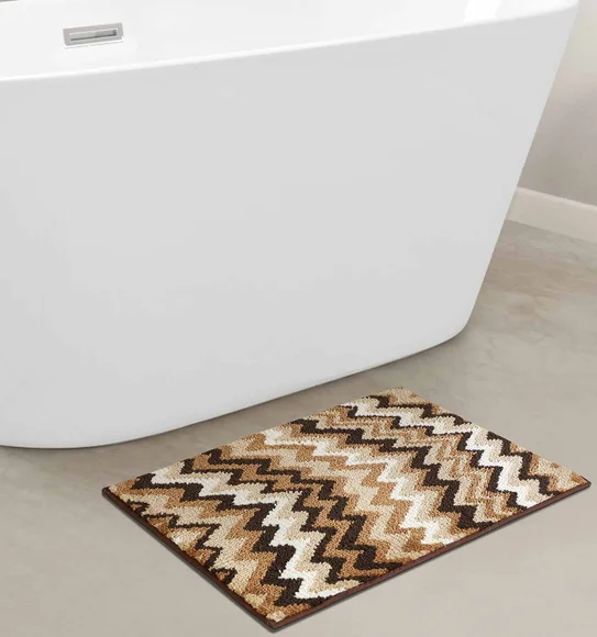 Ryan Quick Dry Polyester Bath Mat Brown