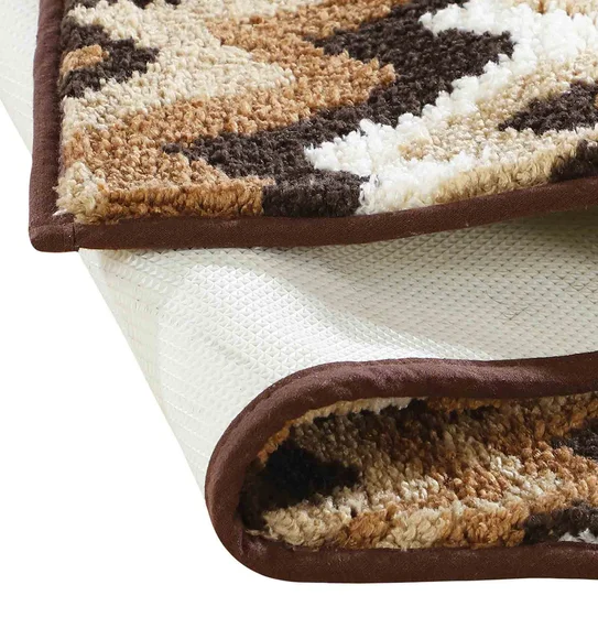 Ryan Quick Dry Polyester Bath Mat Brown