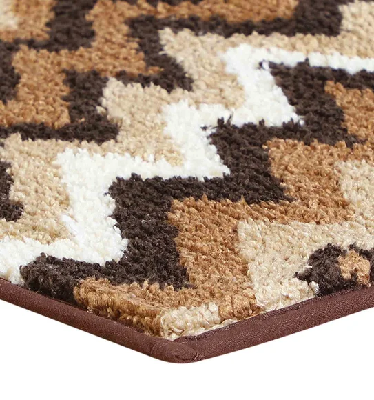 Ryan Quick Dry Polyester Bath Mat Brown