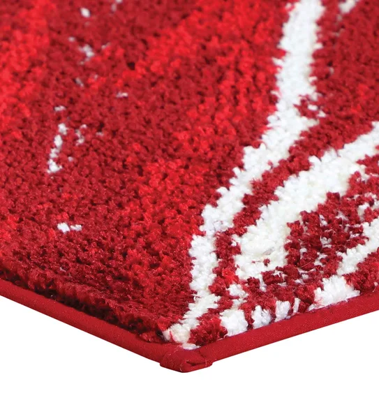 Ryan Quick Dry Polyester Bath Mat Red