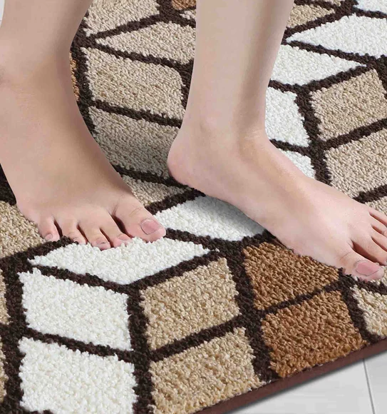 Ryan Quick Dry Polyester Bath Mat L.Beige