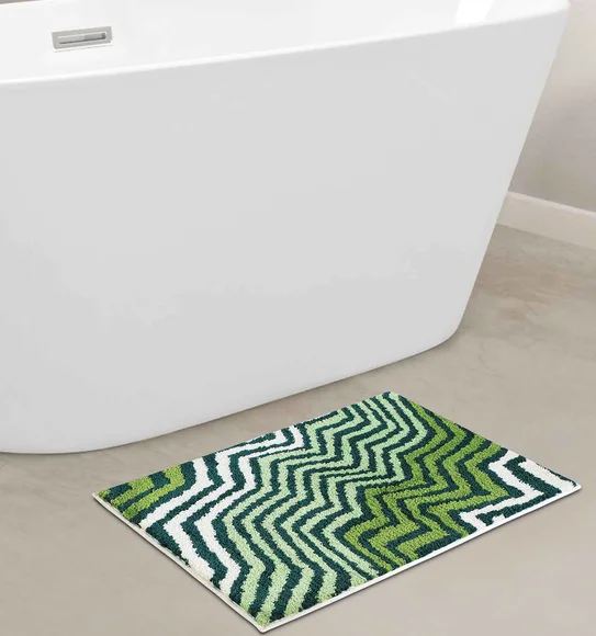 Ryan Quick Dry Polyester Bath Mat Green